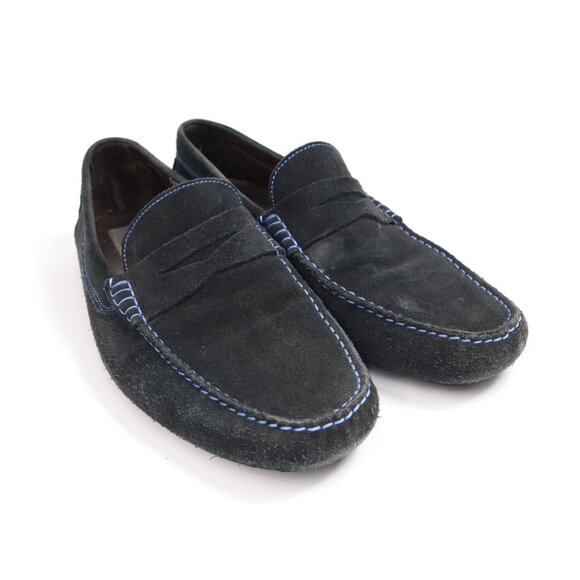 To Boot New York Adam Derrick Black Suede Leather Driving Shoe Sz 13 Penny - Picture 1 of 11